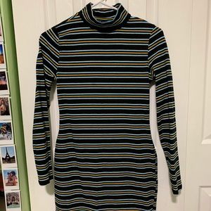 Striped body con dress